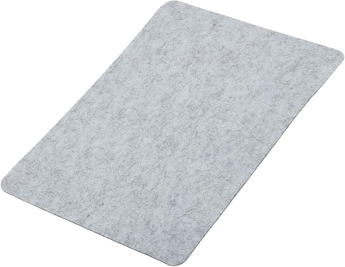 YOKIVE Mouse Pad, Felt Double - Sided Soft | Writing Mat for Desktop Mouse (Light Gray, 9.25x7.87 Inch) | Mouse Pads - TrueDesk