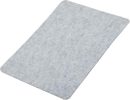 YOKIVE Mouse Pad, Felt Double - Sided Soft | Writing Mat for Desktop Mouse (Light Gray, 9.25x7.87 Inch) | Mouse Pads - TrueDesk