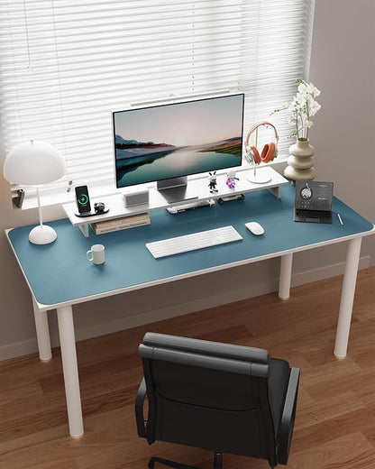 YSAGi Double - Sided Desk Mat, Eco Cork & Leather Desk Protector, Large Mouse Pad & Writing Pad for Office/Home (Sea Blue+Cork, 47.2" x 23.6") | Desk Pads Blotters - TrueDesk