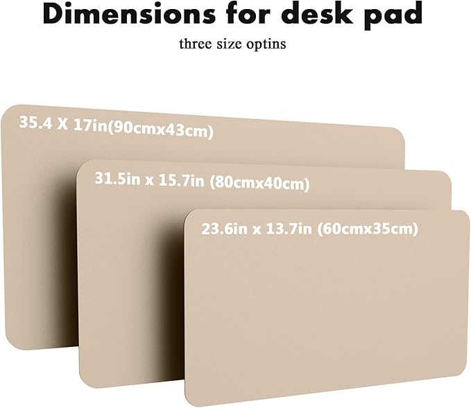 YSAGi Double - Sided Desk Pad, 31.5"x15.7" Leather Desk Mat, Eco Cork Desk Pad Protector,Large Mouse Pad,Waterproof Desk Blotter for Office/Home (Beige/Cork) | Desk Pads Blotters - TrueDesk